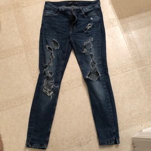 Zara distressed jeans